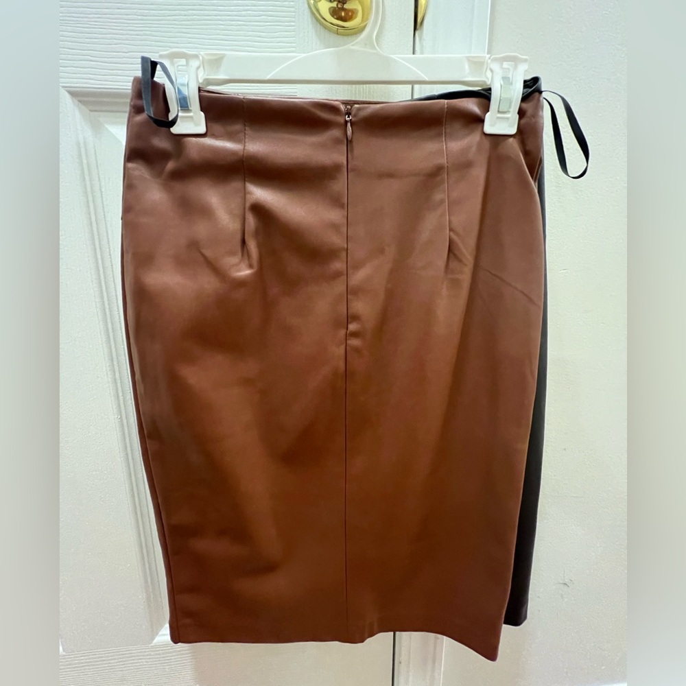 faux leather in size small